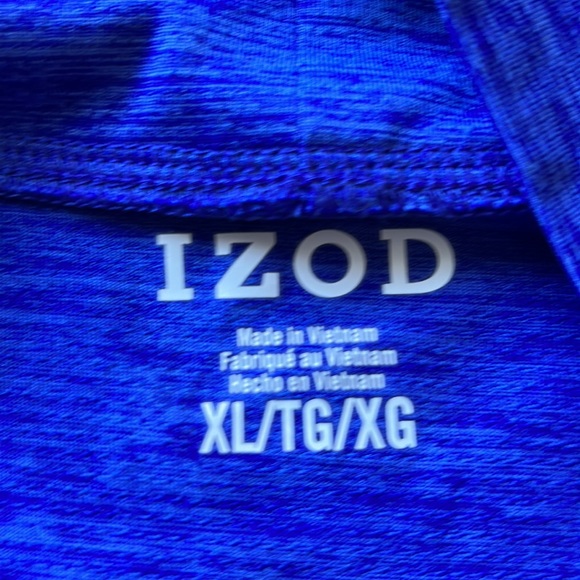 IZOD long sleeve running shirt with thumb holes and kangaroo pocket XL - Picture 5 of 8